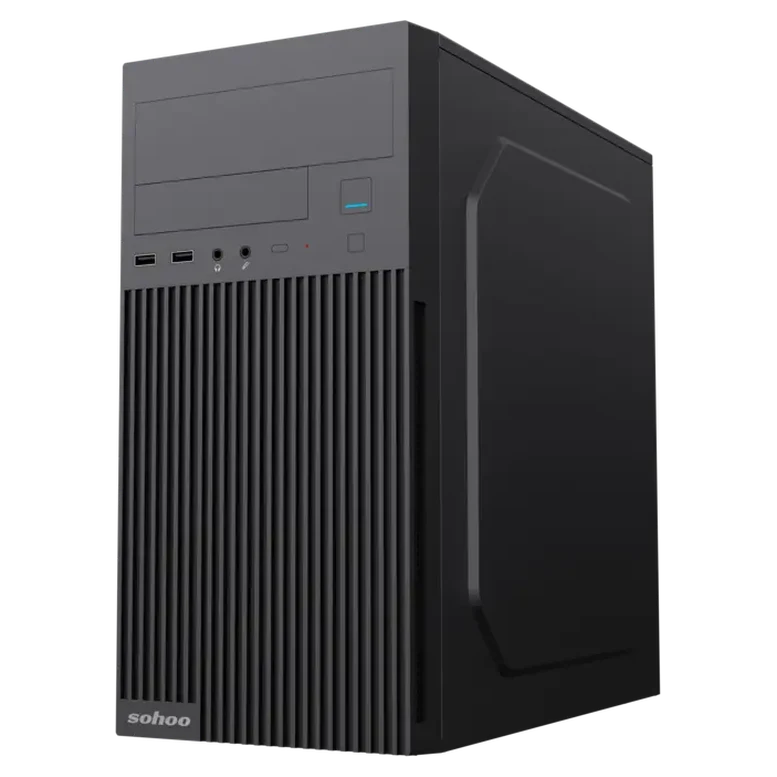 Carcasă PC Sohoo 6521BK Midi-Tower, Negru 2