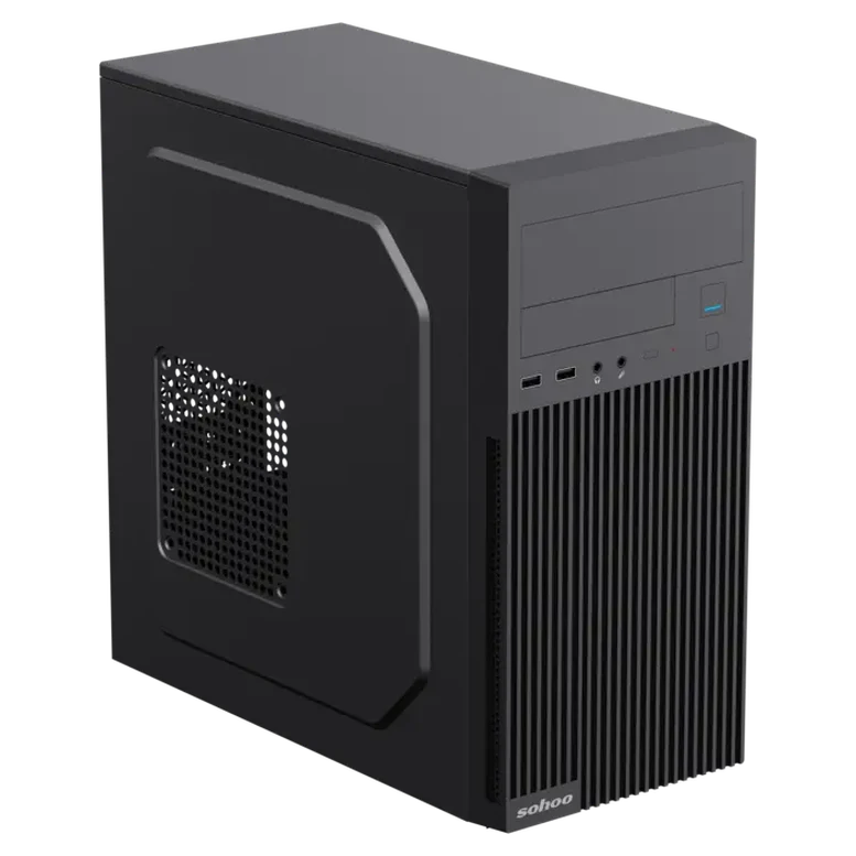 Carcasă PC Sohoo 6521BK Midi-Tower, Negru 4