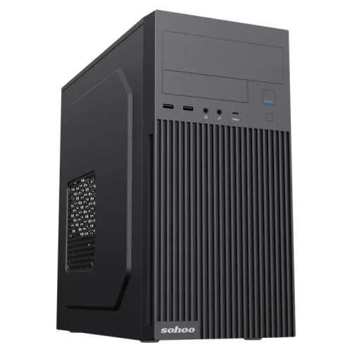 Carcasă PC Sohoo 6521BK Midi-Tower, Negru