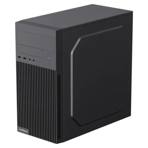 Carcasă PC Sohoo 6521BK Midi-Tower, Negru