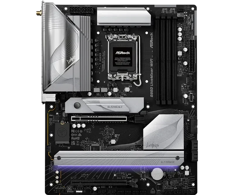 Материнская плата ASRock B860 LIVEMIXER WIFI LGA1851 ATX 4