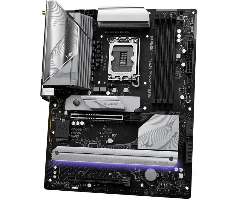 Материнская плата ASRock B860 LIVEMIXER WIFI LGA1851 ATX 2