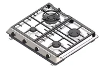 Plită încorporabilă pe gaz Teka EX 60.1 4G AI AL DR CI NTB, Black 2