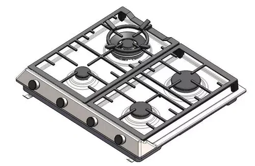 Plită încorporabilă pe gaz Teka EX 60.1 4G AI AL DR CI NTB, Black 2