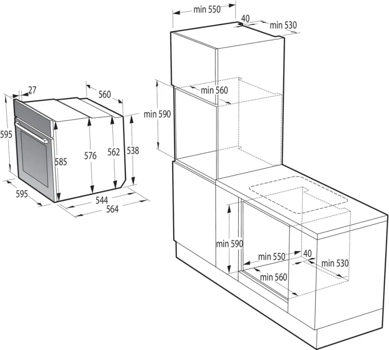 Электрический духовой шкаф Gorenje BOS6737SYW, Белый 4