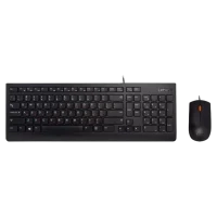 Клавиатура и мышь Lenovo 300 USB, Чёрный