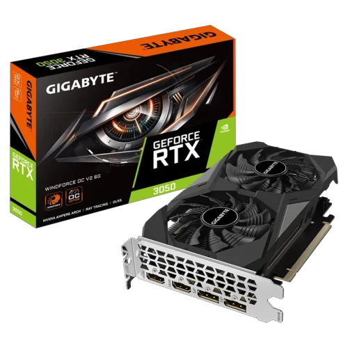 Видеокарта Gigabyte GeForce RTX 3050 WINDFORCE OC V2, Black
