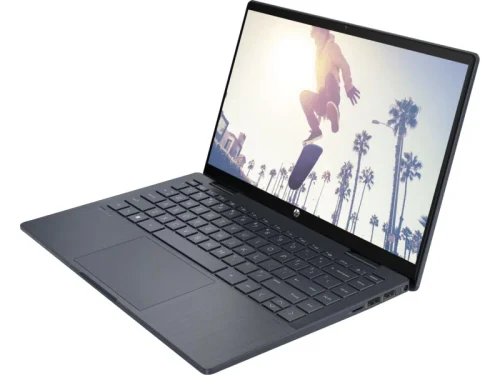 Ноутбук 14.0" HP Pavilion x360 (14-ek2007ci), Intel Core 3 100U, Space Blue