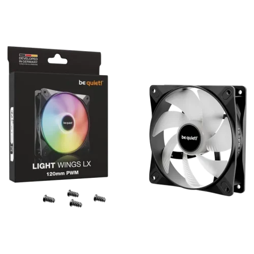 Ventilator PC be quiet! Light Wings LX, 120 mm, Negru