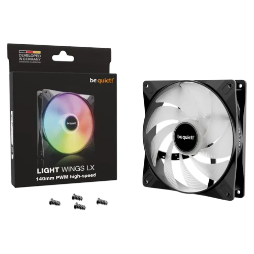 Ventilator PC be quiet! Light Wings LX, 140 mm, Negru