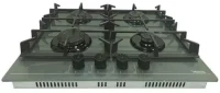 Встраиваемая поверхность газовая Vesta BHF6060ICG/GR, Black 2