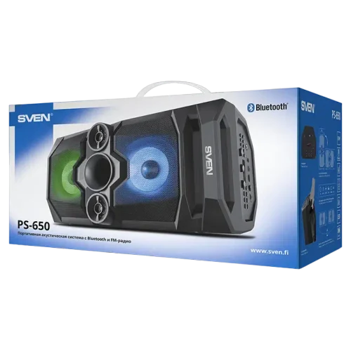 Портативная колонка SVEN PS-650, Black