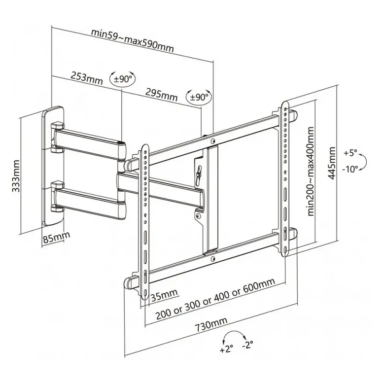 Suport pentru televizor Reflecta Plexo Premium 80-6040T, Alb 10