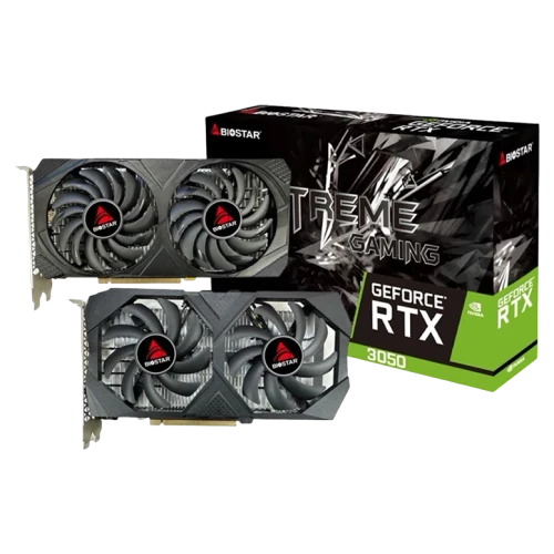 Видеокарта BIOSTAR GeForce RTX3050 6ГБ, Черный