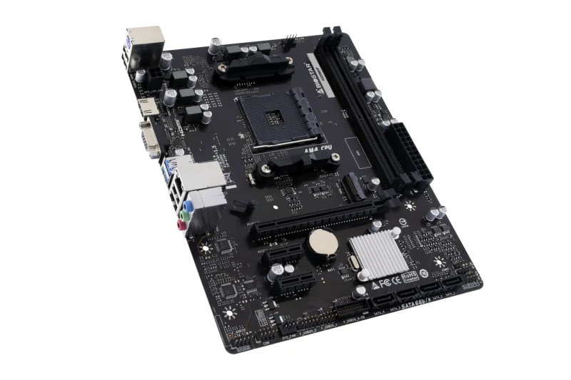 Материнская плата BIOSTAR A520MHP, Black 3