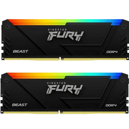 Оперативная память Kingston FURY Beast RGB, DDR4 SDRAM, 3600 МГц, 16ГБ