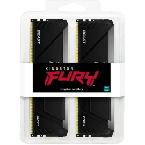 Оперативная память Kingston FURY Beast RGB, DDR4 SDRAM, 3600 МГц, 16ГБ