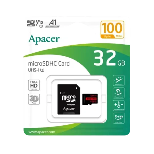 Карта памяти Apacer AP32GMCSH10UB-R, 32 ГБ