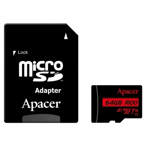 Карта памяти Apacer AP64GMCSX10UB-R, 64 ГБ