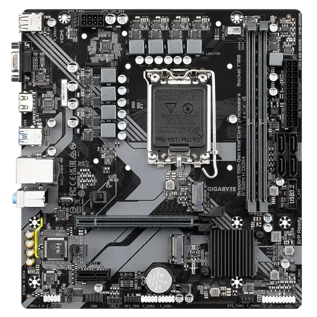 Placă de bază Gigabyte B760M H DDR4 LGA1700 Micro-ATX 3