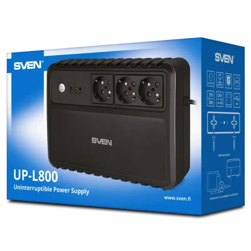 Источник бесперебойного питания SVEN UP-L800, Black