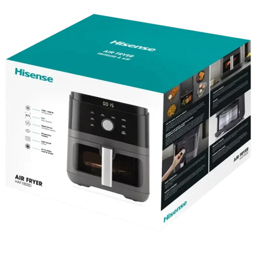 Friteuză cu aer cald Hisense HAF1800D, Negru