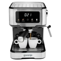 Электрокофеварка Gorenje ESCM15CD, Серебристый