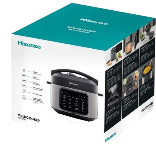 Aparat de gătit multifuncțional sub presiune Hisense HMC6SBK, Negru