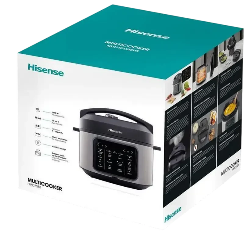 Мультиварка-скороварка Hisense HMC6SBK, Черный 6