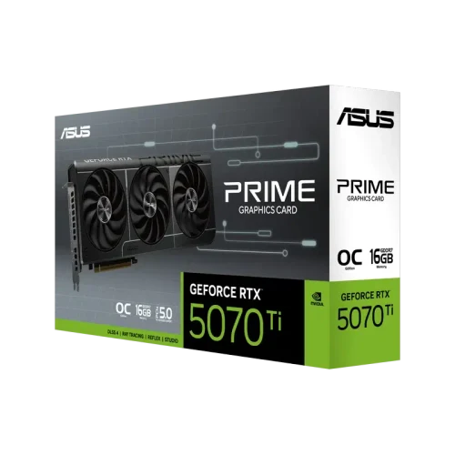 Placă video ASUS Prime GeForce RTX 5070 Ti OC, Black