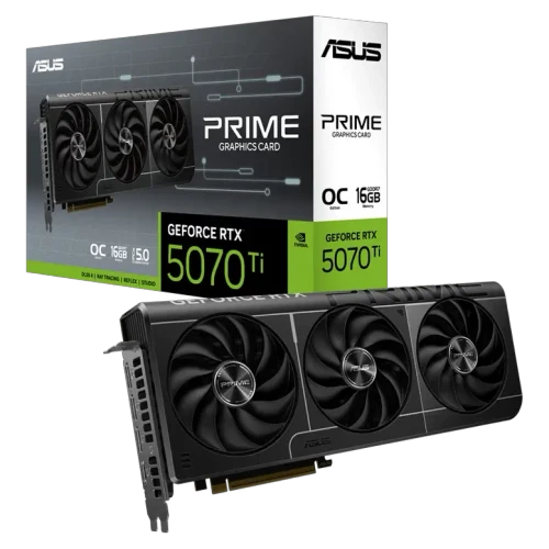 Placă video ASUS Prime GeForce RTX 5070 Ti OC, Black