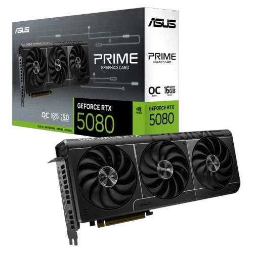 Placă video ASUS Prime GeForce RTX 5080 OC, Black