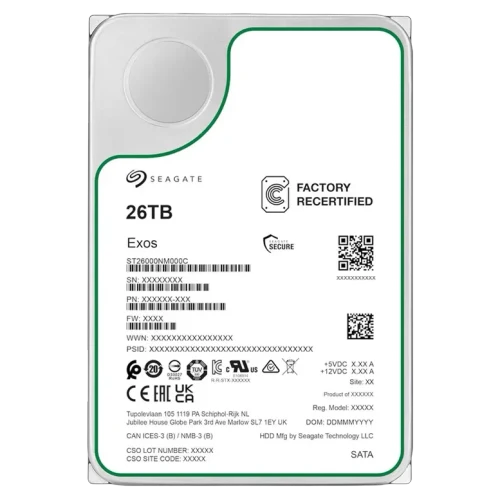 Жесткий диск Seagate Exos ST26000NM000C-FR, 26 TБ, White