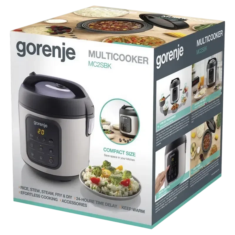 Мультиварка Gorenje MC2SBK, Нержавеющая Сталь 7