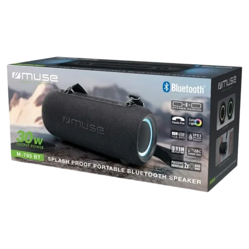 Портативная колонка MUSE M-785 BT, Тёмно-серый