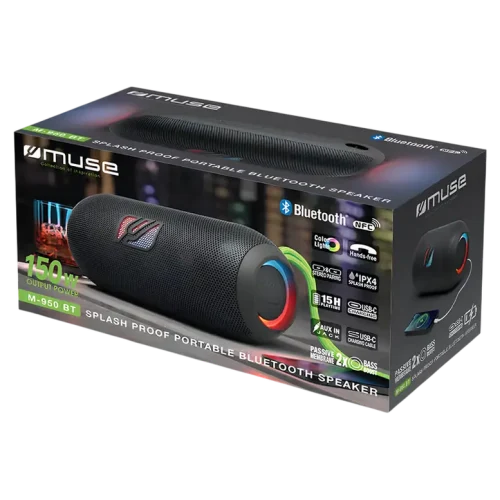 Портативная колонка MUSE M-950 BT, Чёрный