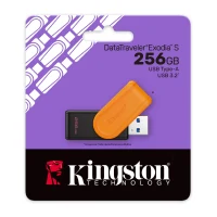 Флеш-накопитель USB Kingston DataTraveler Exodia S, 256GB, Orange 3
