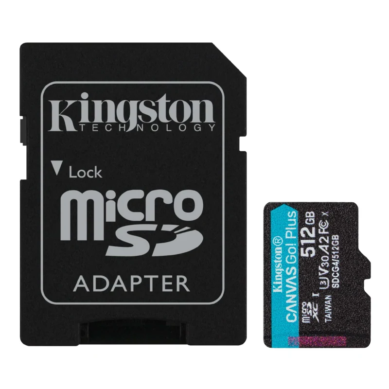 Карта памяти Kingston Canvas Go Plus Gen 4, 512 ГБ, Black 2
