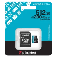 Карта памяти Kingston Canvas Go Plus Gen 4, 512 ГБ, Black
