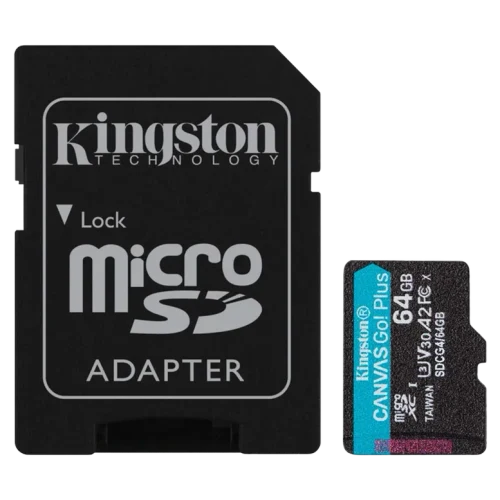 Карта памяти Kingston Canvas Go! Plus, 64Гб