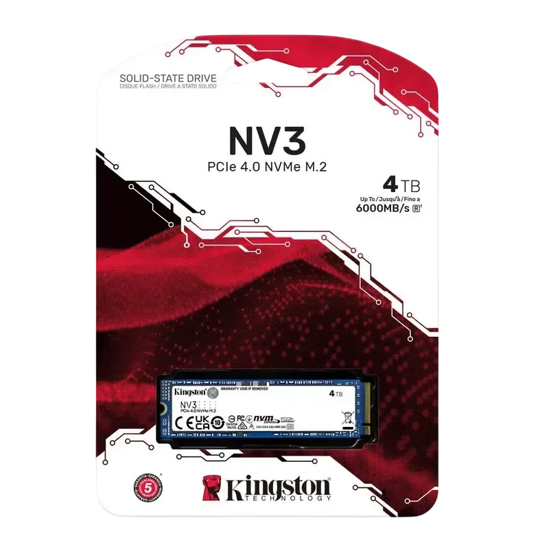 Накопитель SSD Kingston NV3, 4096Гб, SNV3S/4000G 3