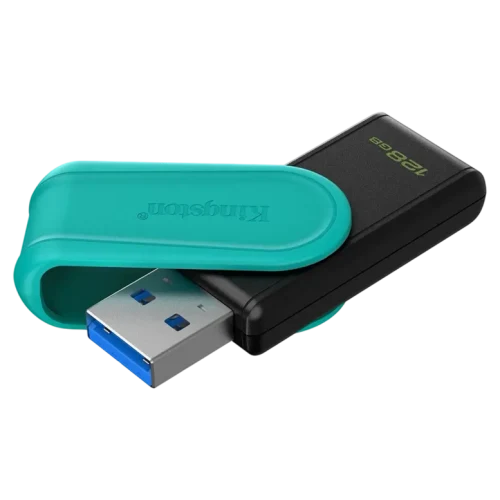 Флеш-накопитель Kingston DataTraveler Exodia S, 128Гб, Черный/Зеленый