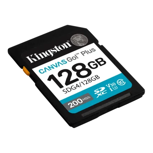 Карта памяти Kingston Canvas Go! Plus, 128Гб