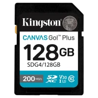Карта памяти Kingston Canvas Go! Plus, 128Гб