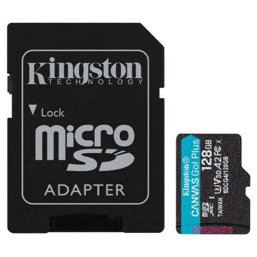 Card de memorie Kingston Canvas Go Plus Gen 4, 128 GB, Black