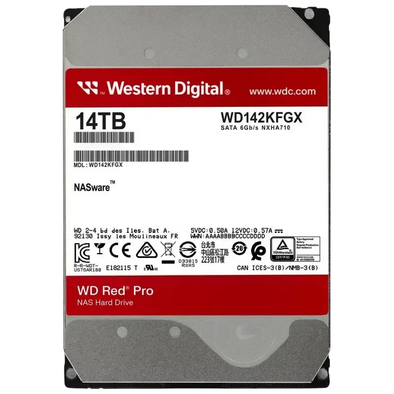 Unitate HDD Western Digital WD Red Pro WD142KFGX, 14 TБ, Red 3