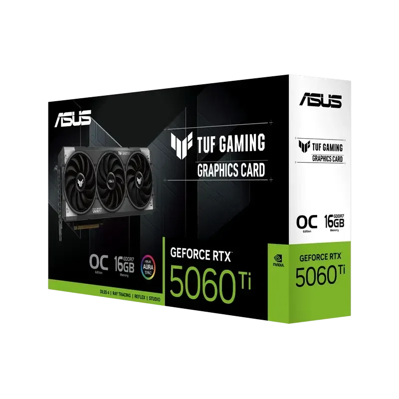 Placă video ASUS TUF Gaming GeForce RTX 5060 Ti OC, Black 10