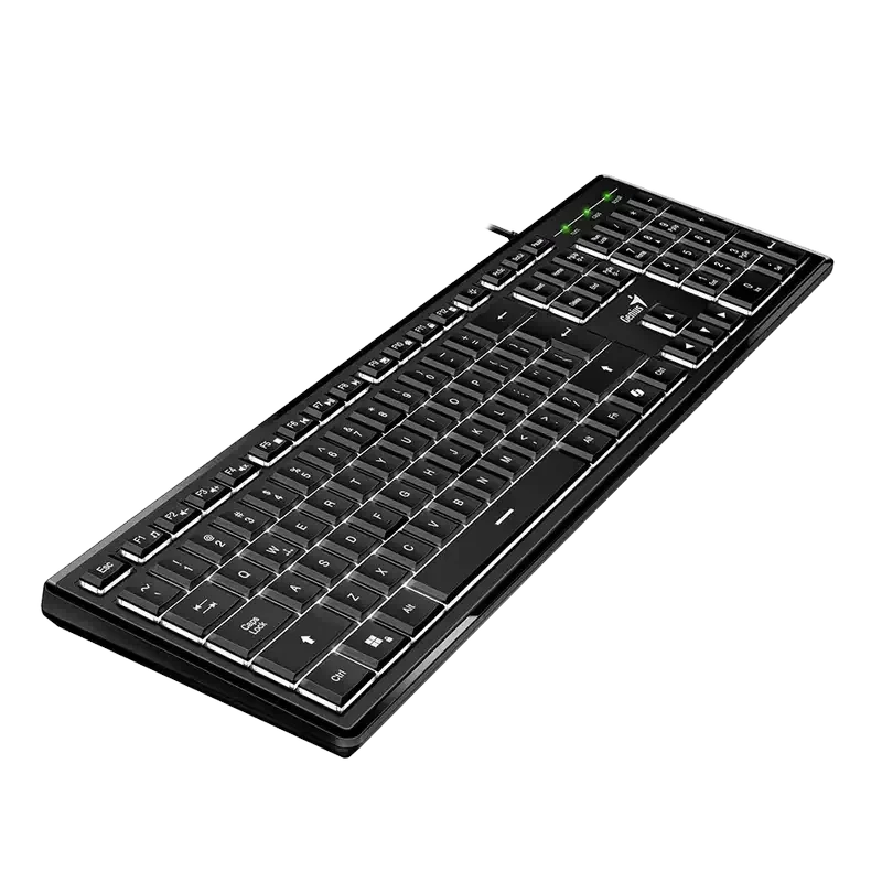 Клавиатура Genius SlimStar 820, Проводное, Чёрный 2