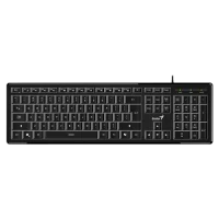 Клавиатура Genius SlimStar 820, Проводное, Чёрный
