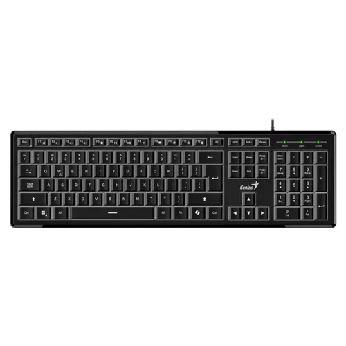 Клавиатура Genius SlimStar 820, Проводное, Чёрный